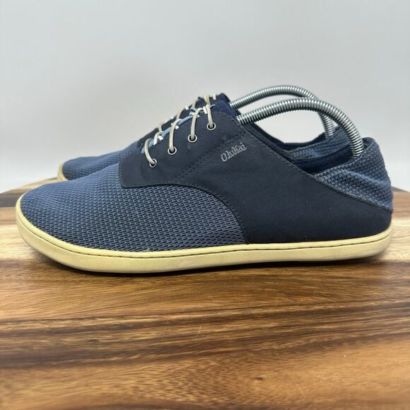 Olukai Nohea Moku Men Blue Lightweight Mesh Slip On Sneakers Size US 10 - Picture 3 of 8